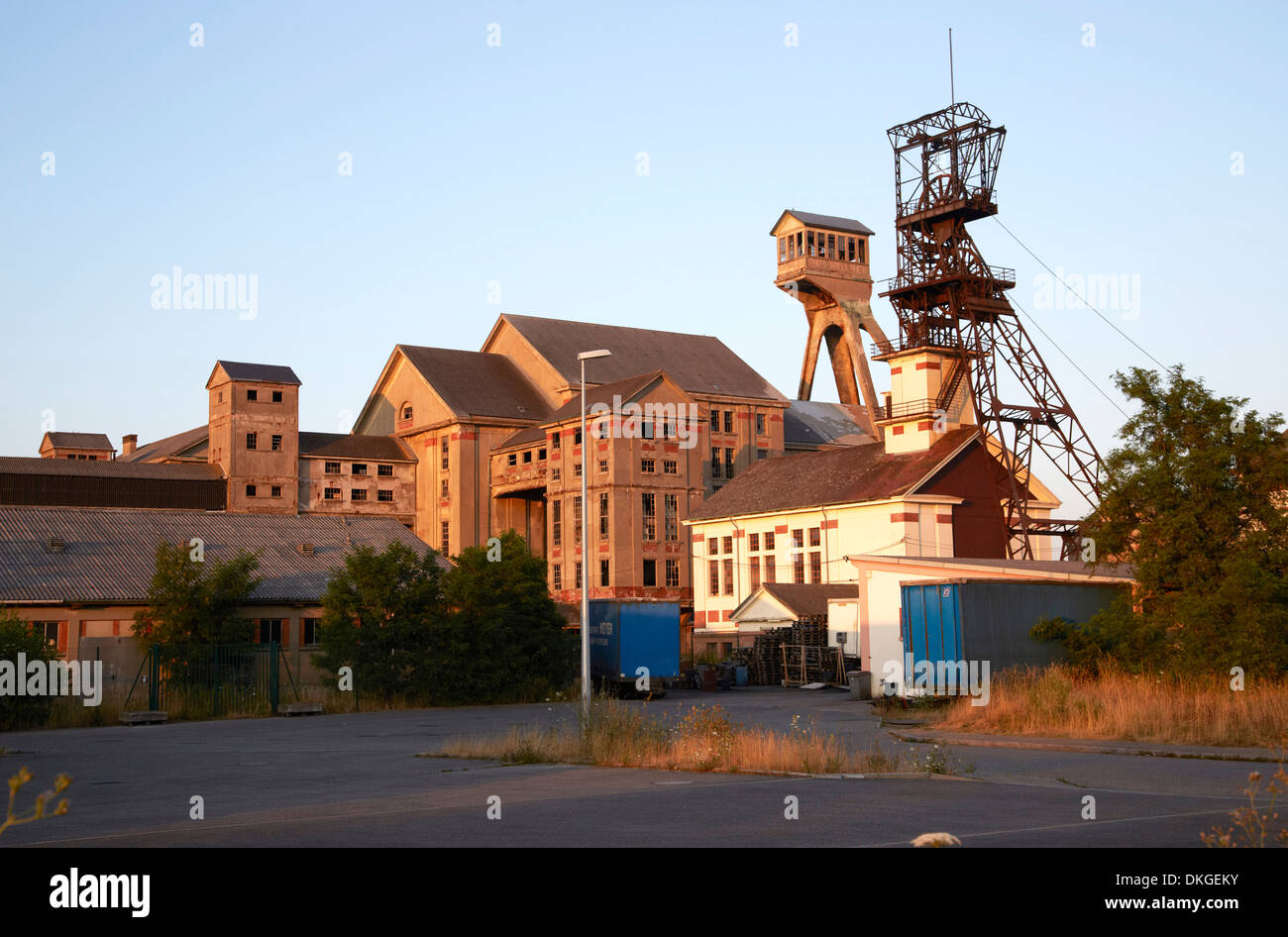 In disuso il funzionamento di data mining in Pulversheim, Alsazia, Francia Foto Stock