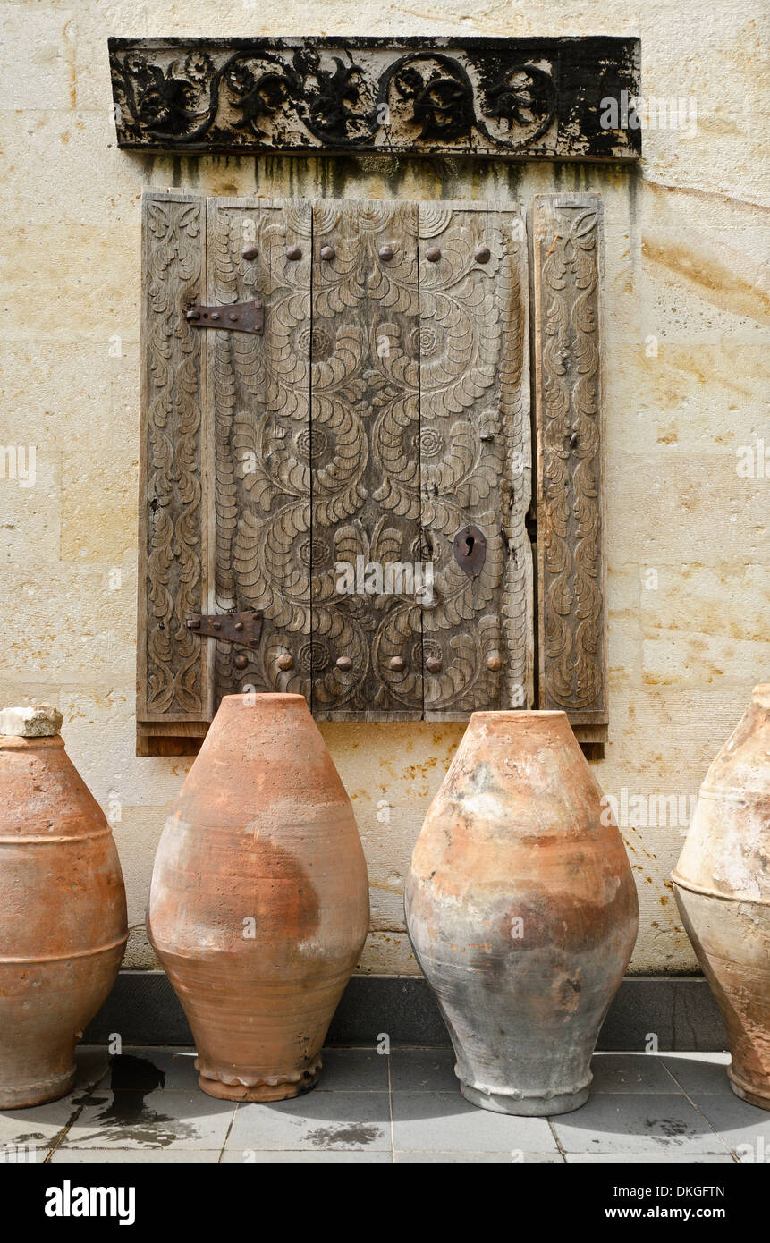 Brocche di fronte porta Vecchia, Anatolia, Turchia, Asia Foto Stock
