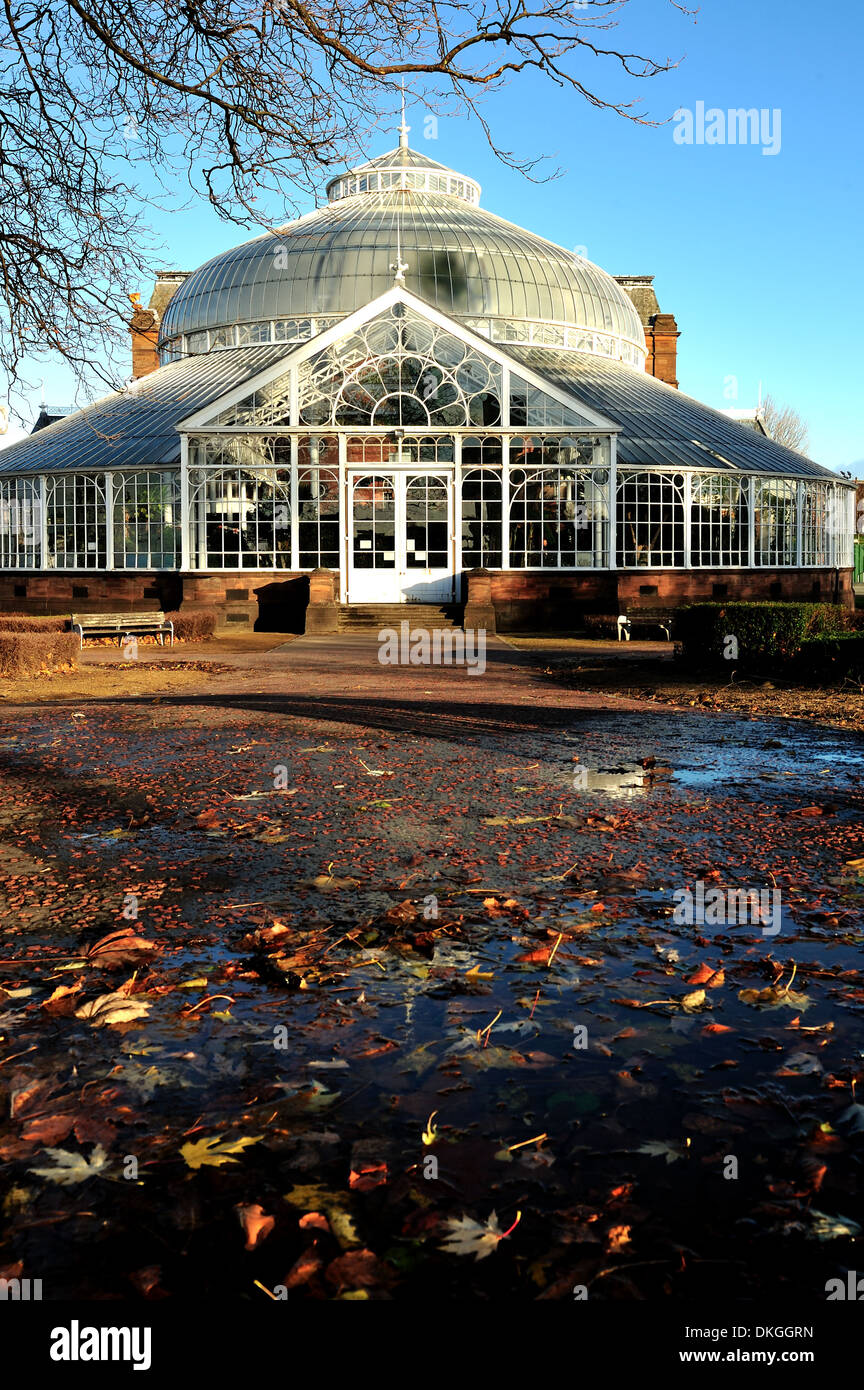 Il Palazzo del Popolo e il giardino d'inverno, Glasgow Foto Stock