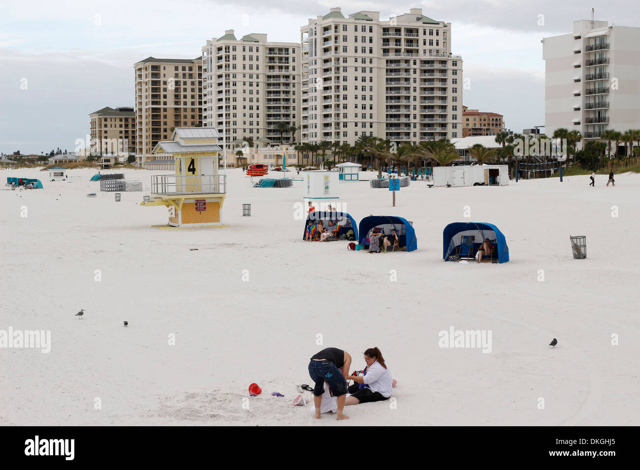 Clearwater Beach in Florida USA , novembre 2013 Foto Stock
