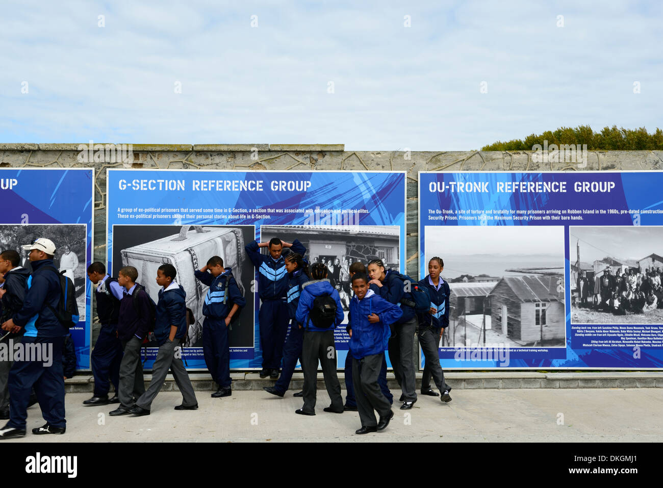 Robben Island carcere penitenziario di prigione di massima sicurezza cape town tour scuola lezione di storia la guida Foto Stock