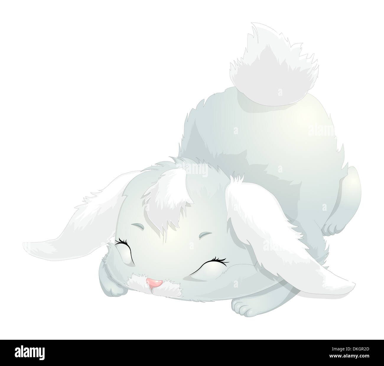 La bellissima sleeping lepre Foto Stock