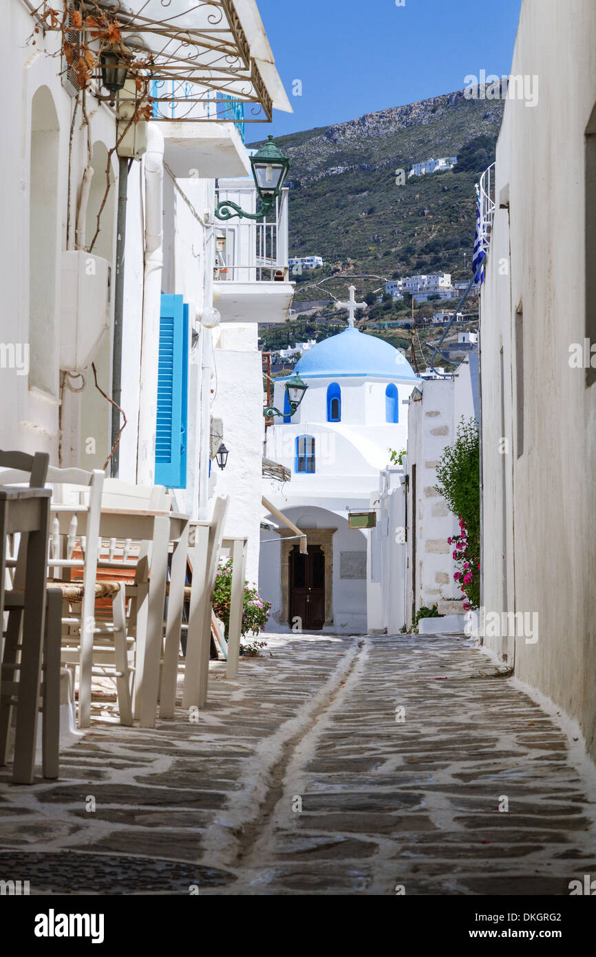 Tipica stradina in Grecia Foto Stock