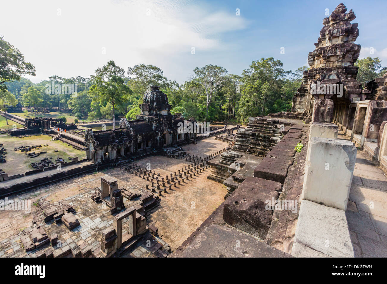 Baphuon tempio di Angkor Thom, Angkor, Sito Patrimonio Mondiale dell'UNESCO, Siem Reap Provincia, Cambogia, Indocina, Asia sud-orientale, Asia Foto Stock