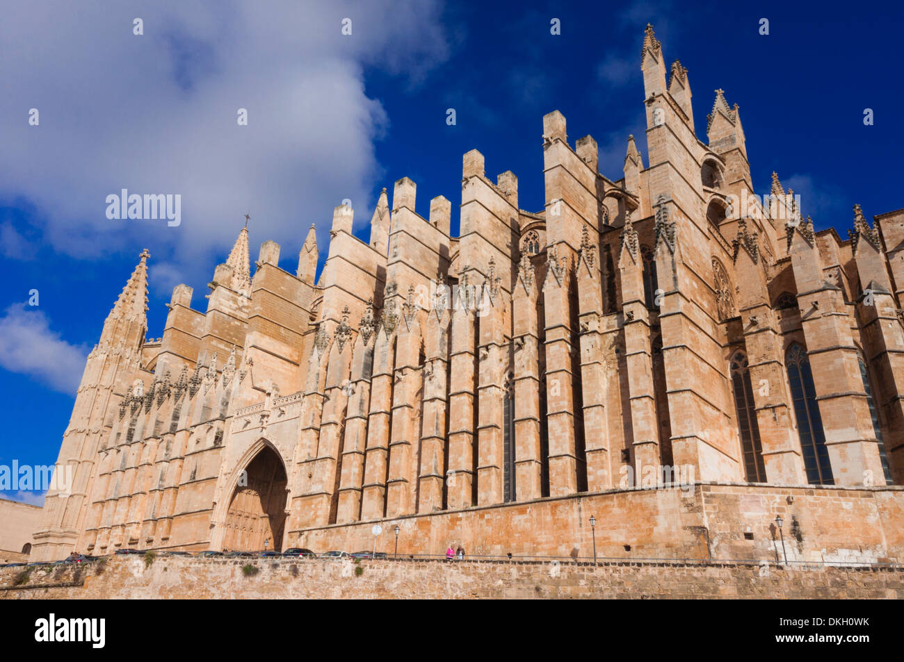 Cattedrale di Santa Maria di Palma (La Seu), Palma de Mallorca, Maiorca, isole Baleari, Spagna, Europa Foto Stock