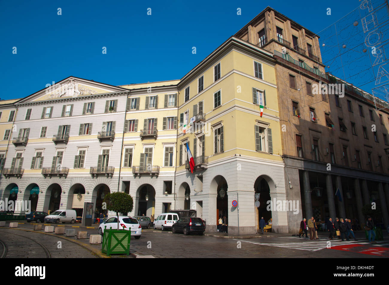 Piazza Carlo Felice piazza centrale della città di Torino Piemonte Italia del nord Europa Foto Stock