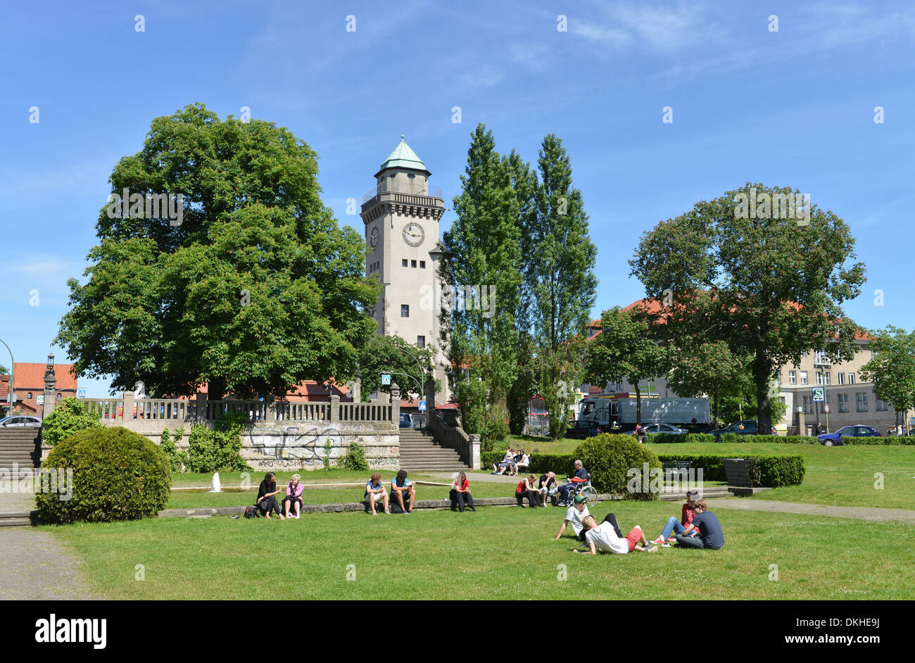 Casinoturm, Ludolfingerplatz, Frohnau, Berlino, Deutschland Foto Stock