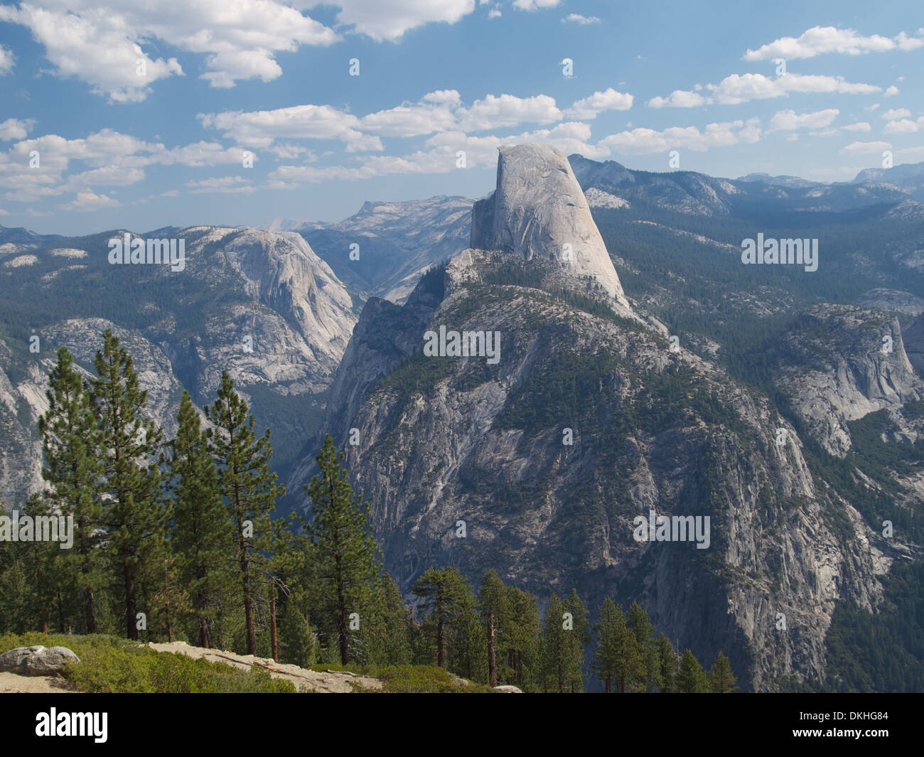 Half Dome, del Parco Nazionale Yosemite, Mariposa County, California, Stati Uniti d'America Foto Stock