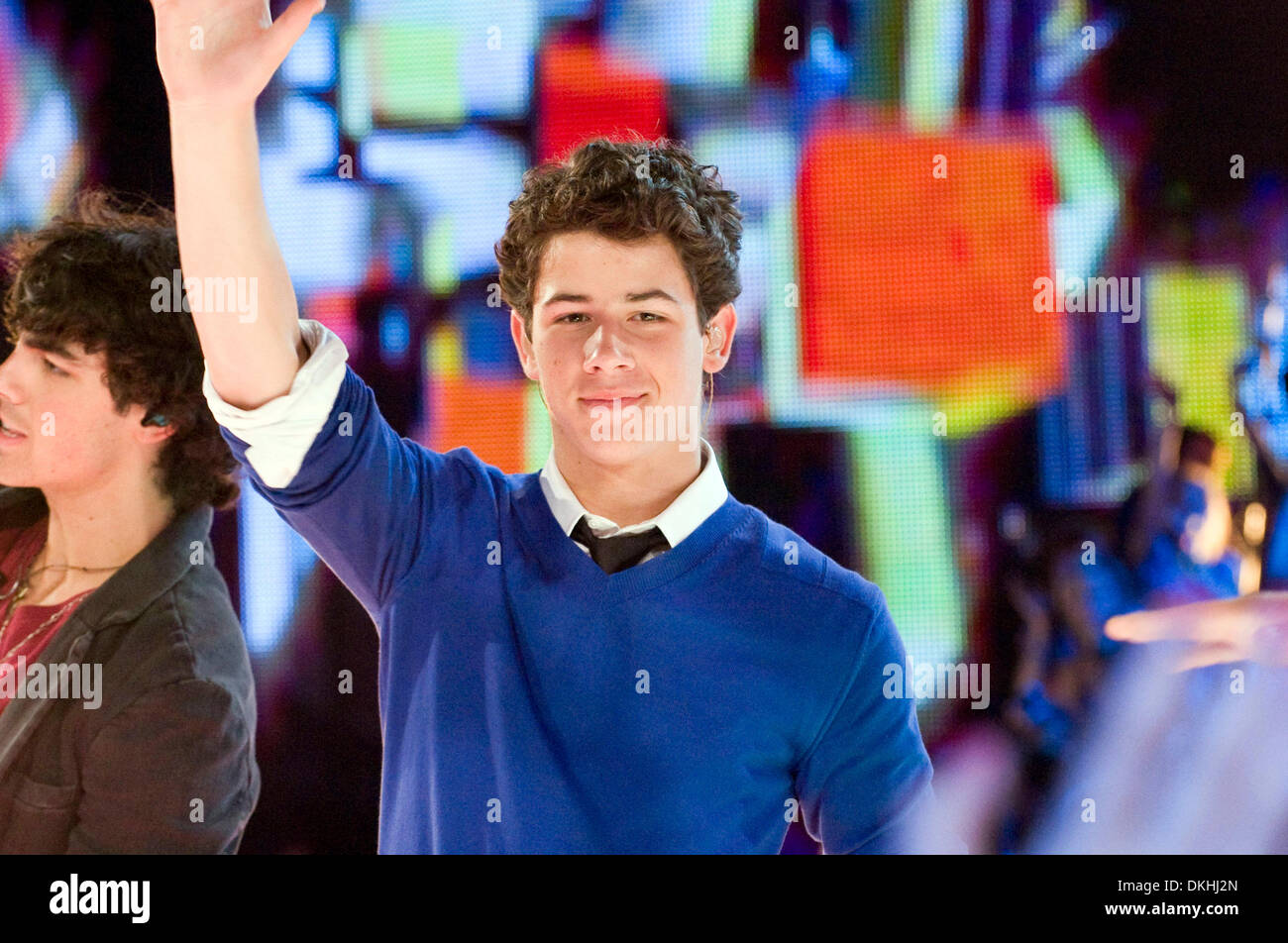 Giugno 21, 2009 - Toronto, Ontario, Canada - 21 Giugno, Toronto; I Jonas Brothers sul palco del molto di Musica Video Awards presso il CTV edificio su Queen Street, Toronto, Canada. (Credito Immagine: © Southcreek globale/ZUMApress.com) Foto Stock