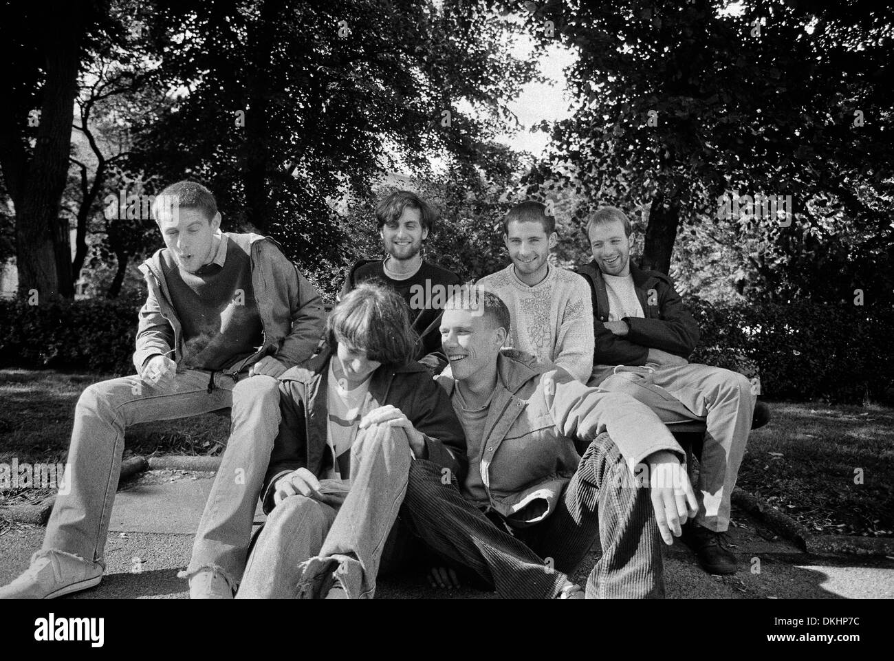 Buon lunedì. Shaun Ryder, Bez nei primi giorni. Londra 1987 Foto Stock