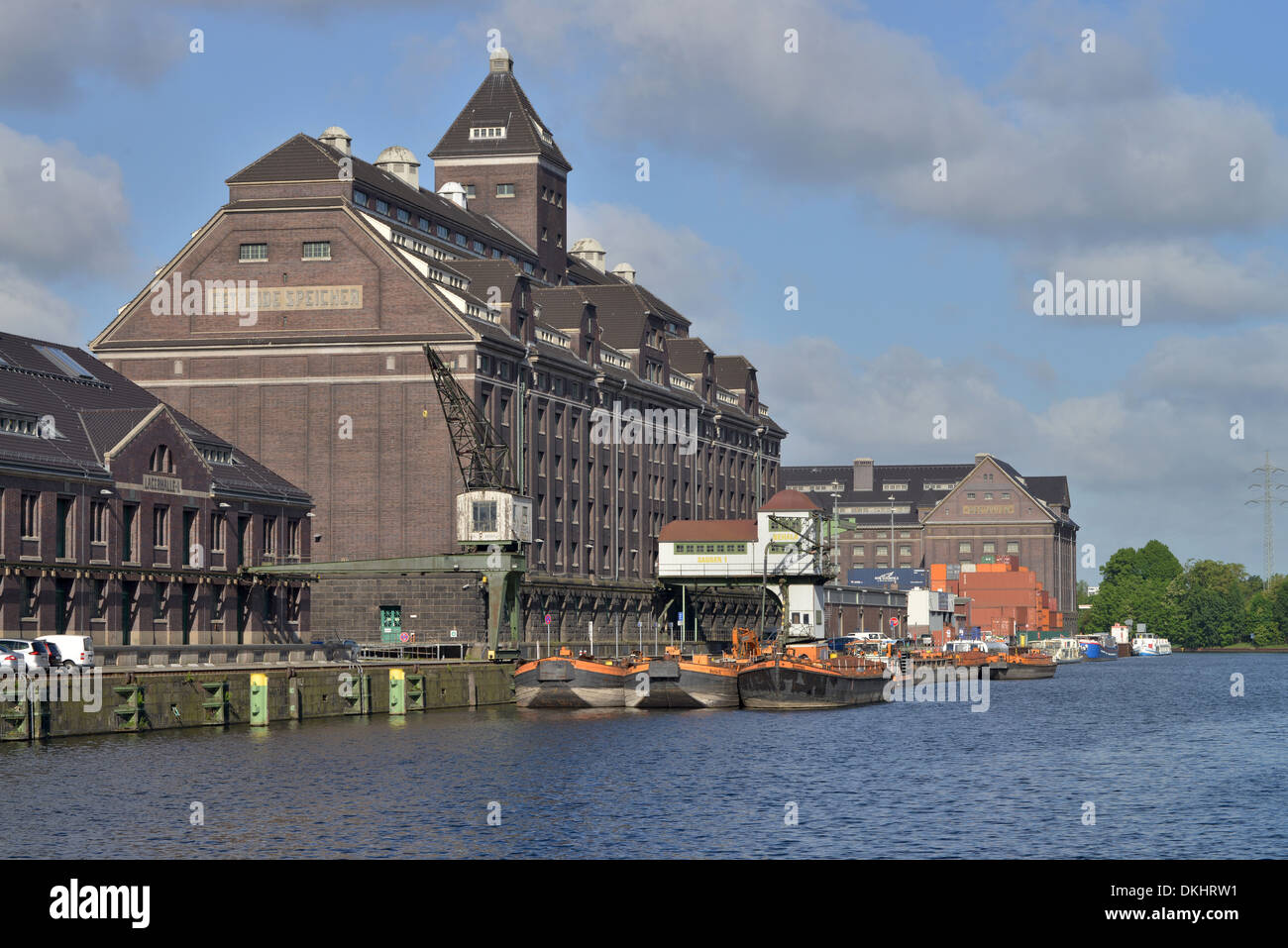 Lagerhaus, Behala, Westhafen, Berlino, Deutschland Foto Stock