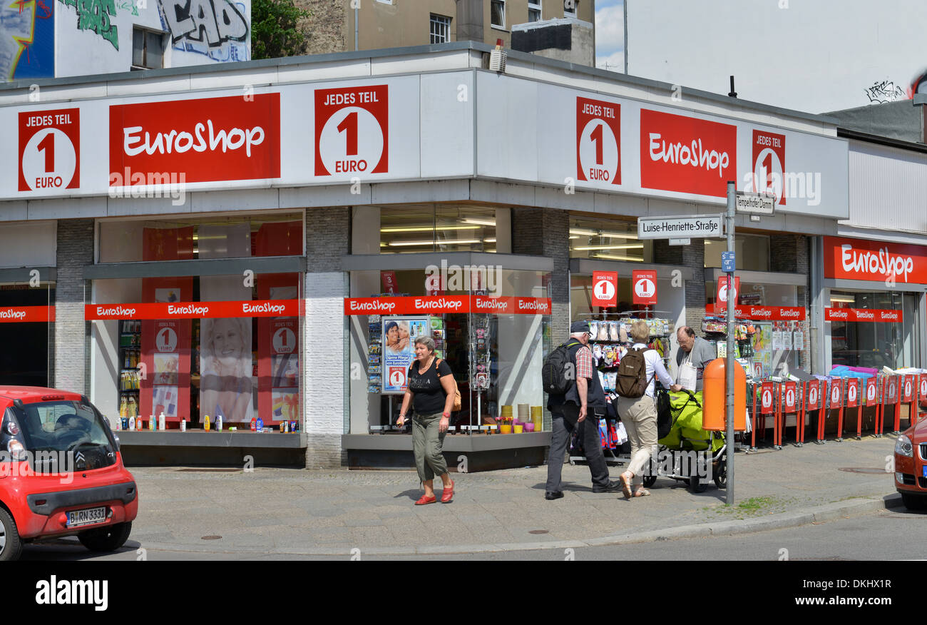 1-Euroshop, Tempelhofer Damm, Tempelhof di Berlino, Deutschland Foto Stock