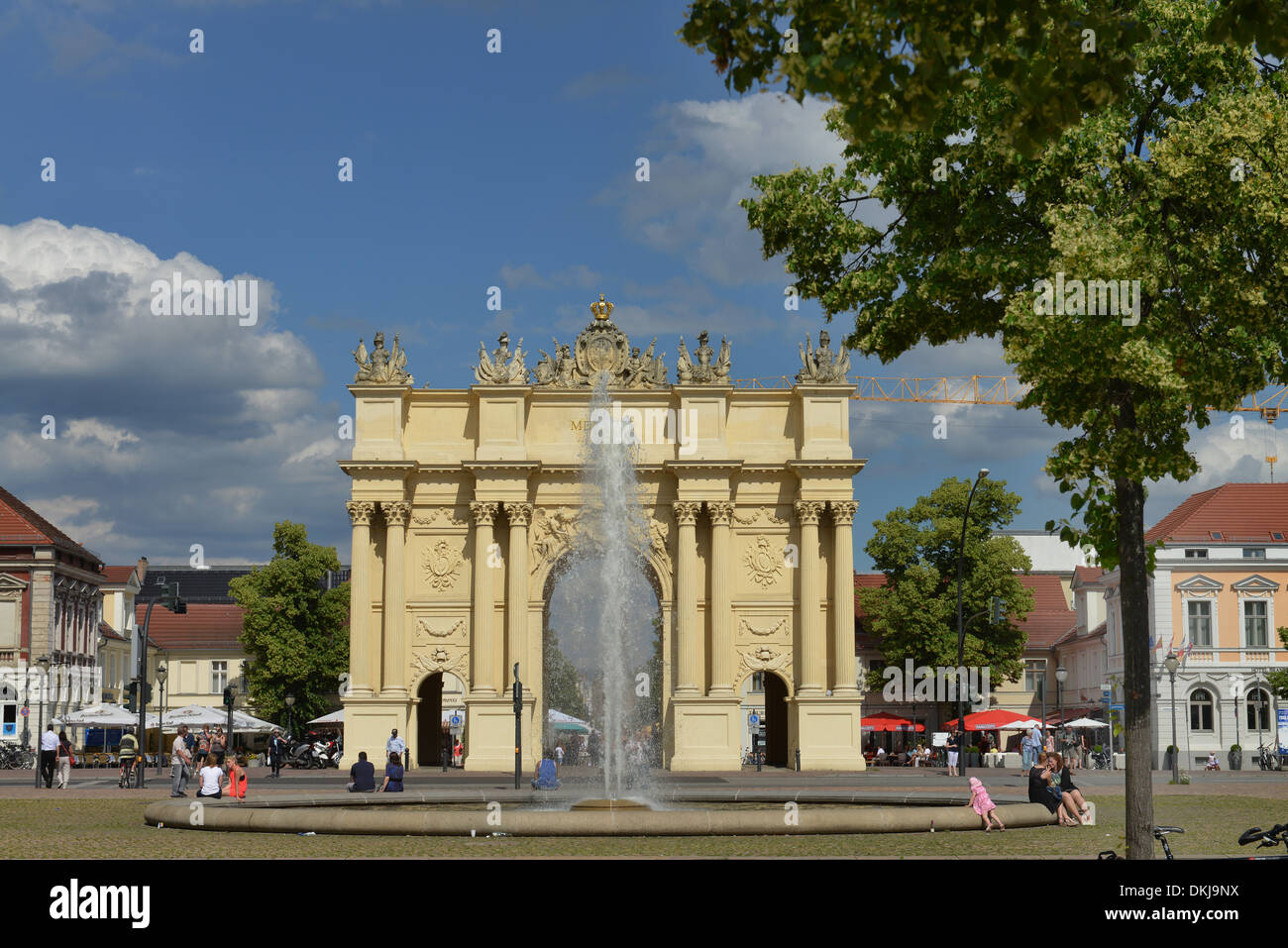 Brandenburger Tor, Luisenplatz, Potsdam, Brandeburgo, Deutschland Foto Stock