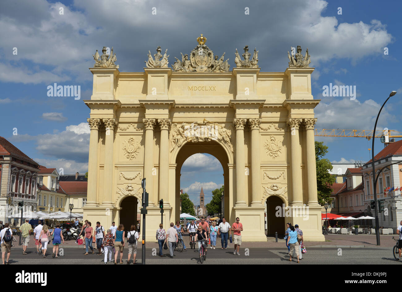 Brandenburger Tor, Luisenplatz, Potsdam, Brandeburgo, Deutschland Foto Stock