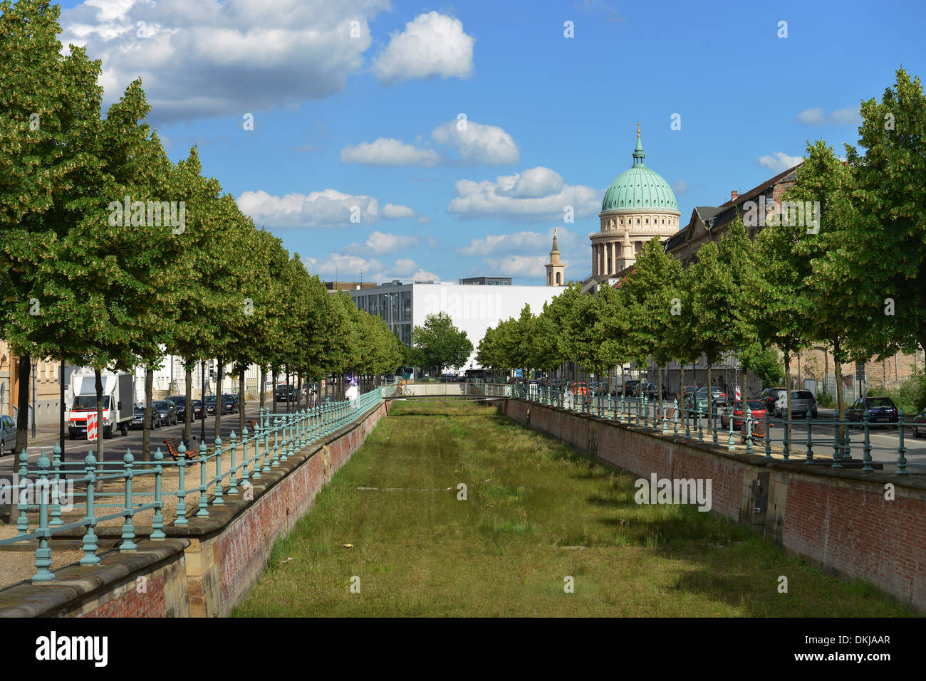 Stadtkanal. Yorckstrasse, Potsdam, Brandeburgo, Deutschland Foto Stock