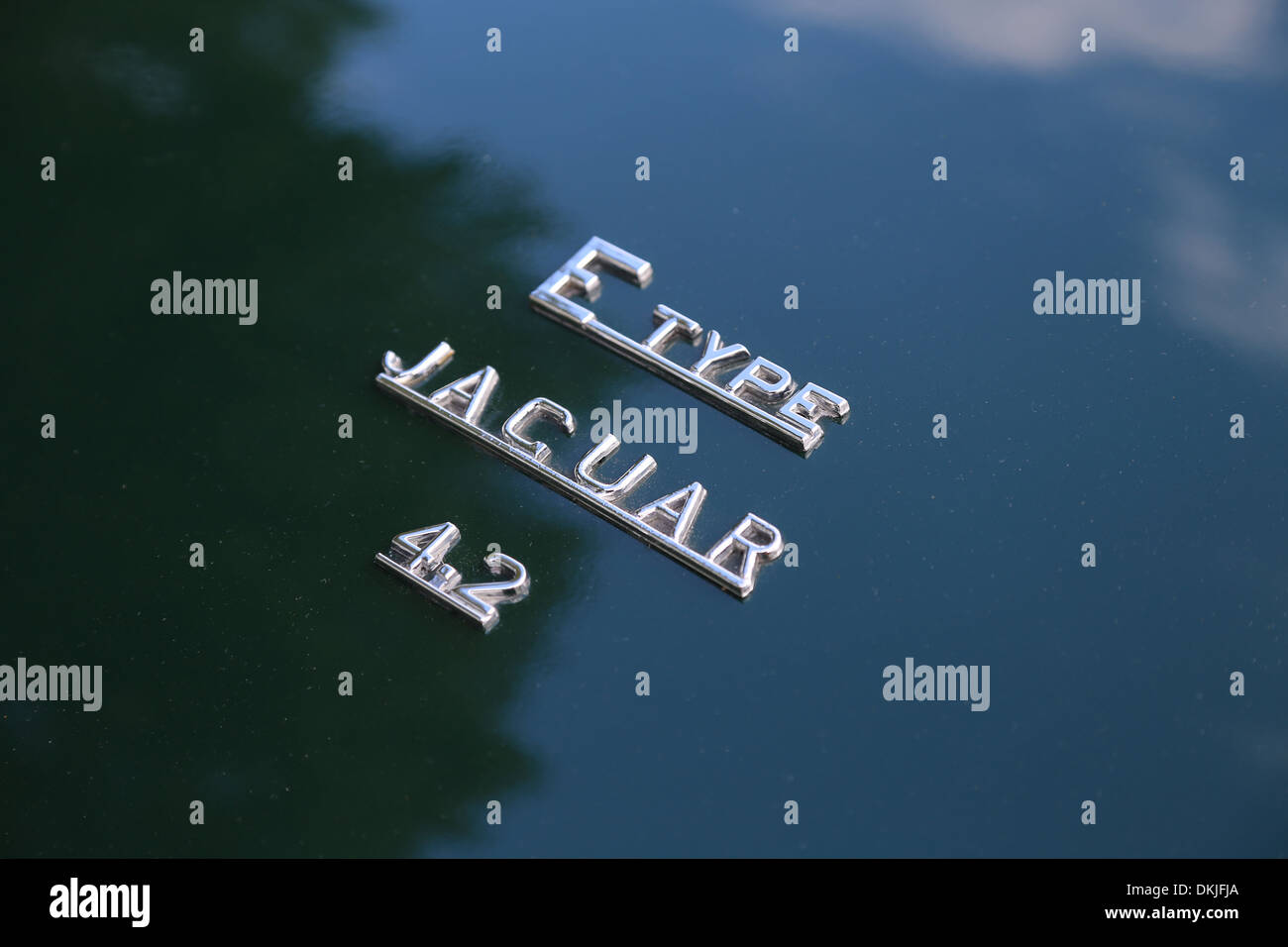 E type Jaguar 4.2 sportello del bagagliaio. Foto Stock