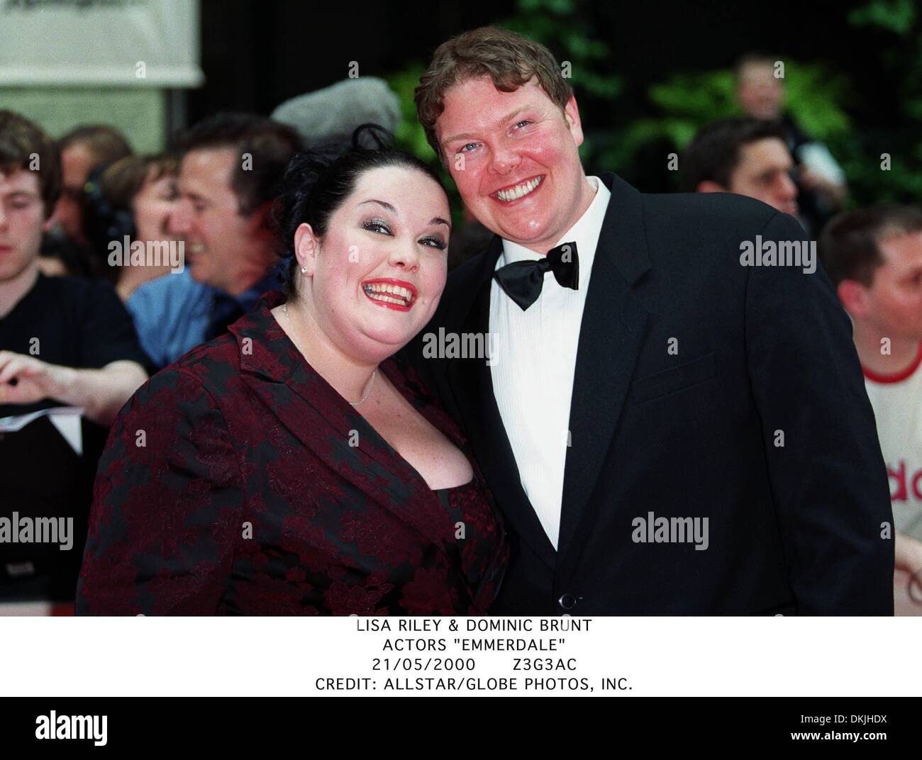 21 maggio 2000 - Lisa Riley & Domenico Scotto.attori ''EMMERDALE''.21/05/2000.Z3G3AC.Credit: ALLSTAR/(enti Immagine: © Globo foto/ZUMAPRESS.com) Foto Stock