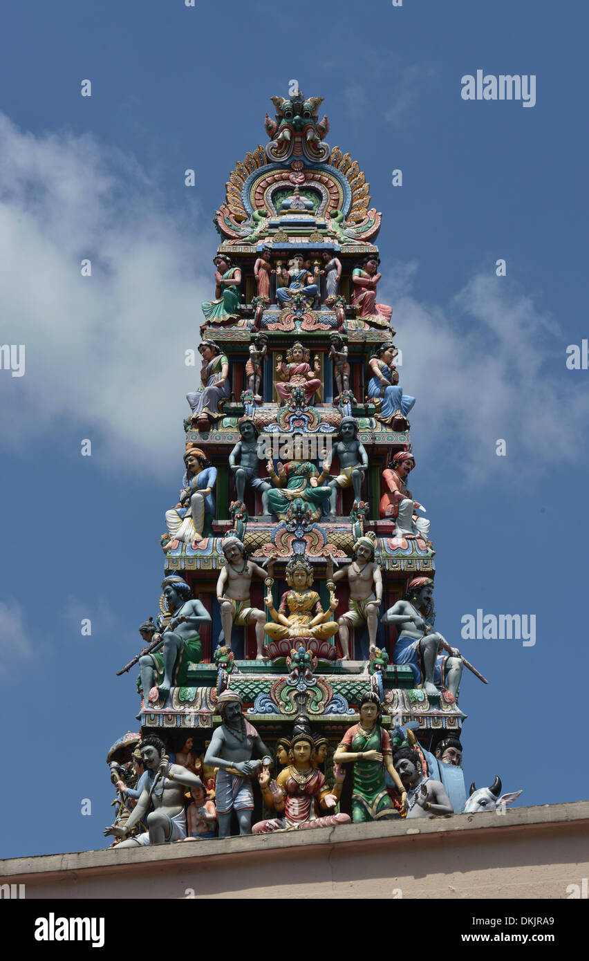 Sri Mariamman Tempel, Bridge Road, Singapur Foto Stock