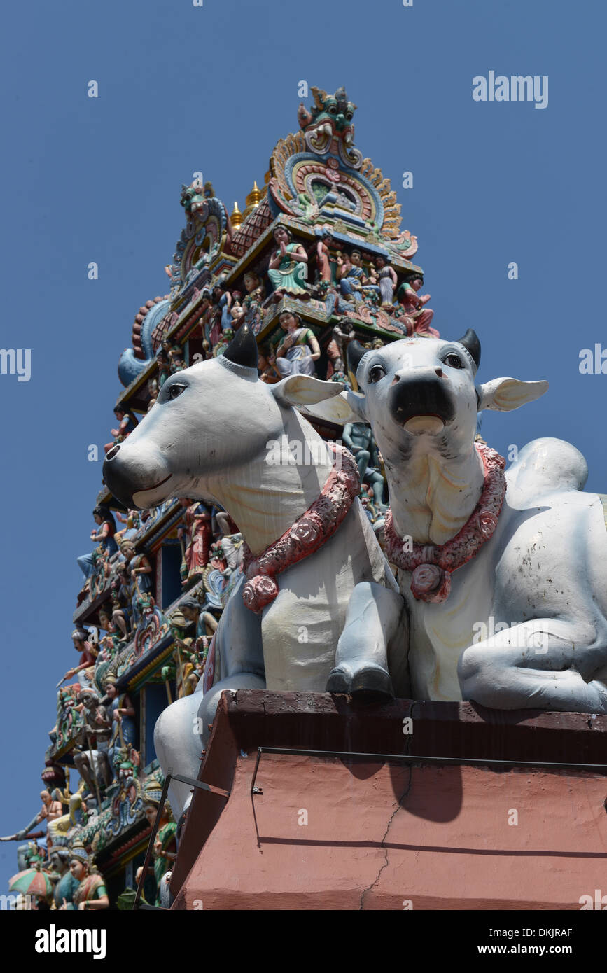 Sri Mariamman Tempel, Bridge Road, Singapur Foto Stock