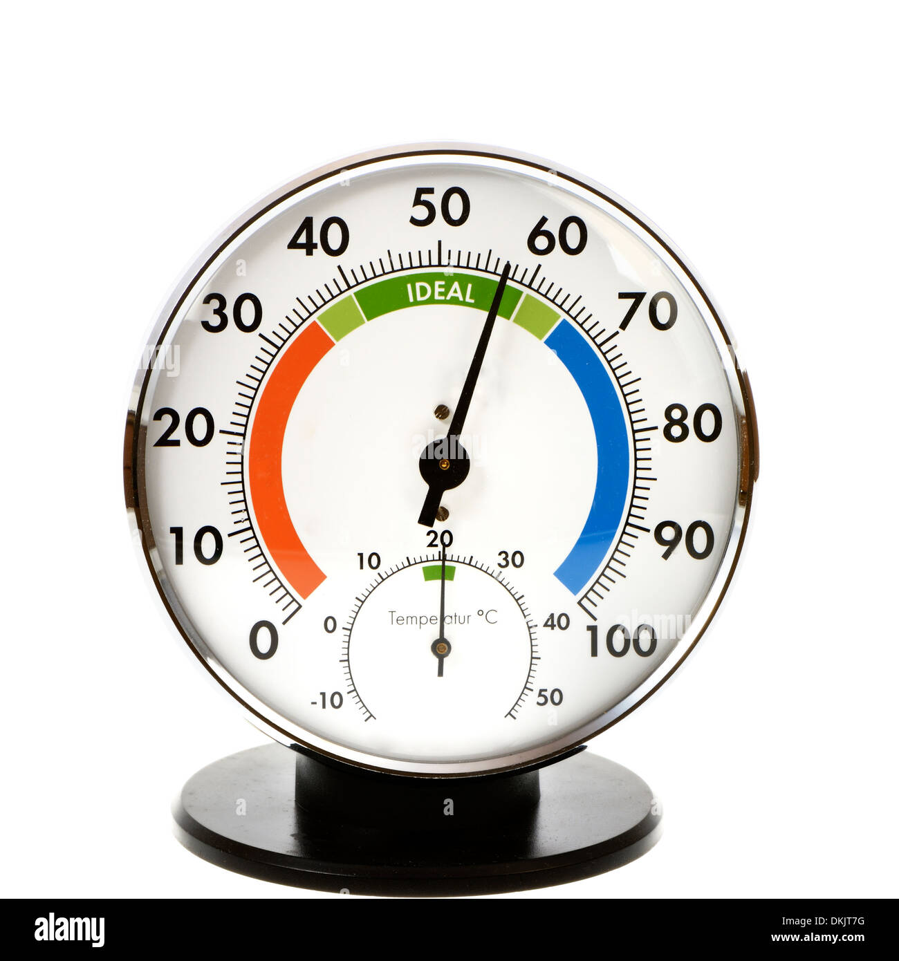Igrometro analogico e termometro - è tutto nel verde Foto stock - Alamy