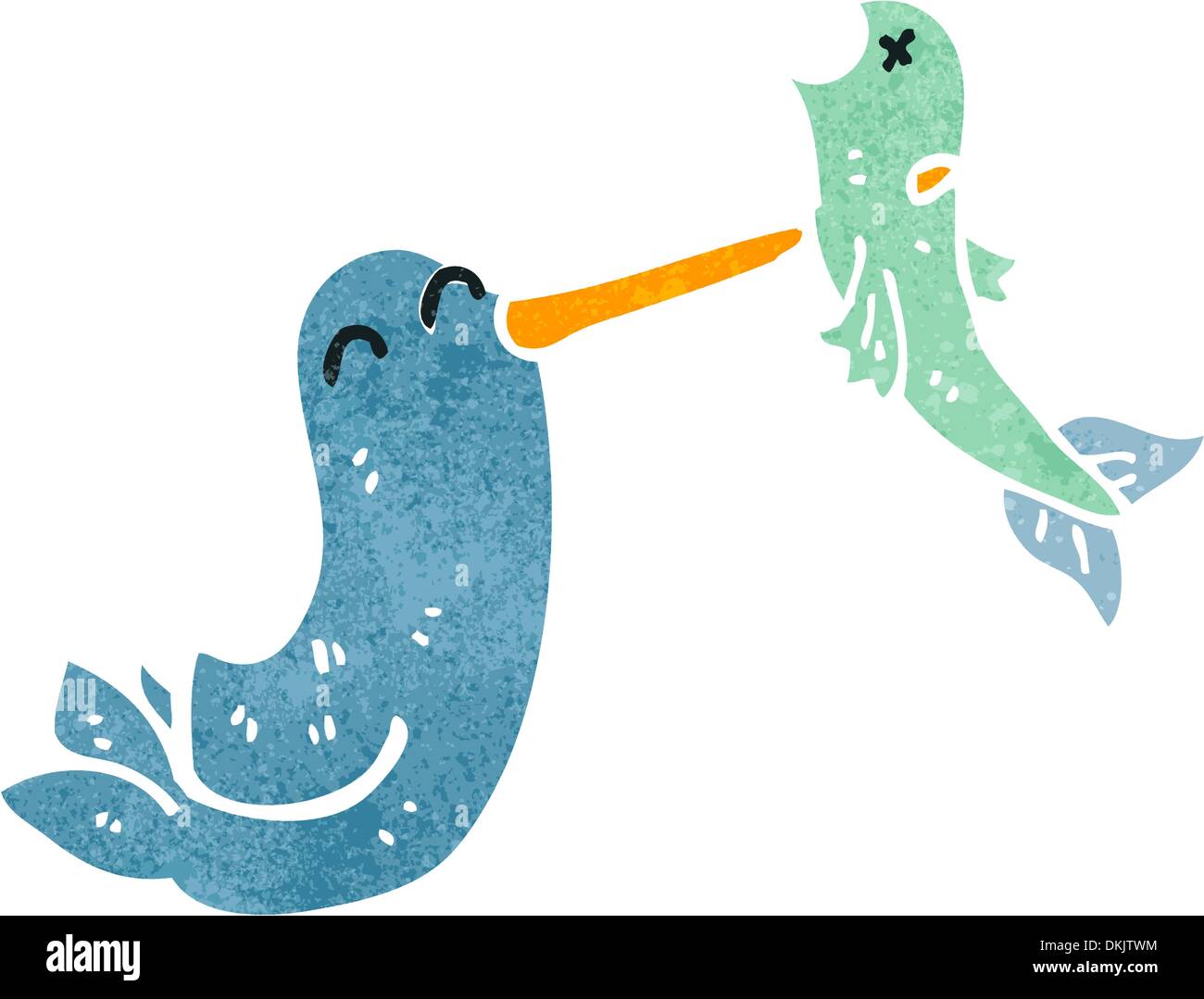 Retrò cartoon illustrazione. Su sfondo bianco. Illustrazione Vettoriale