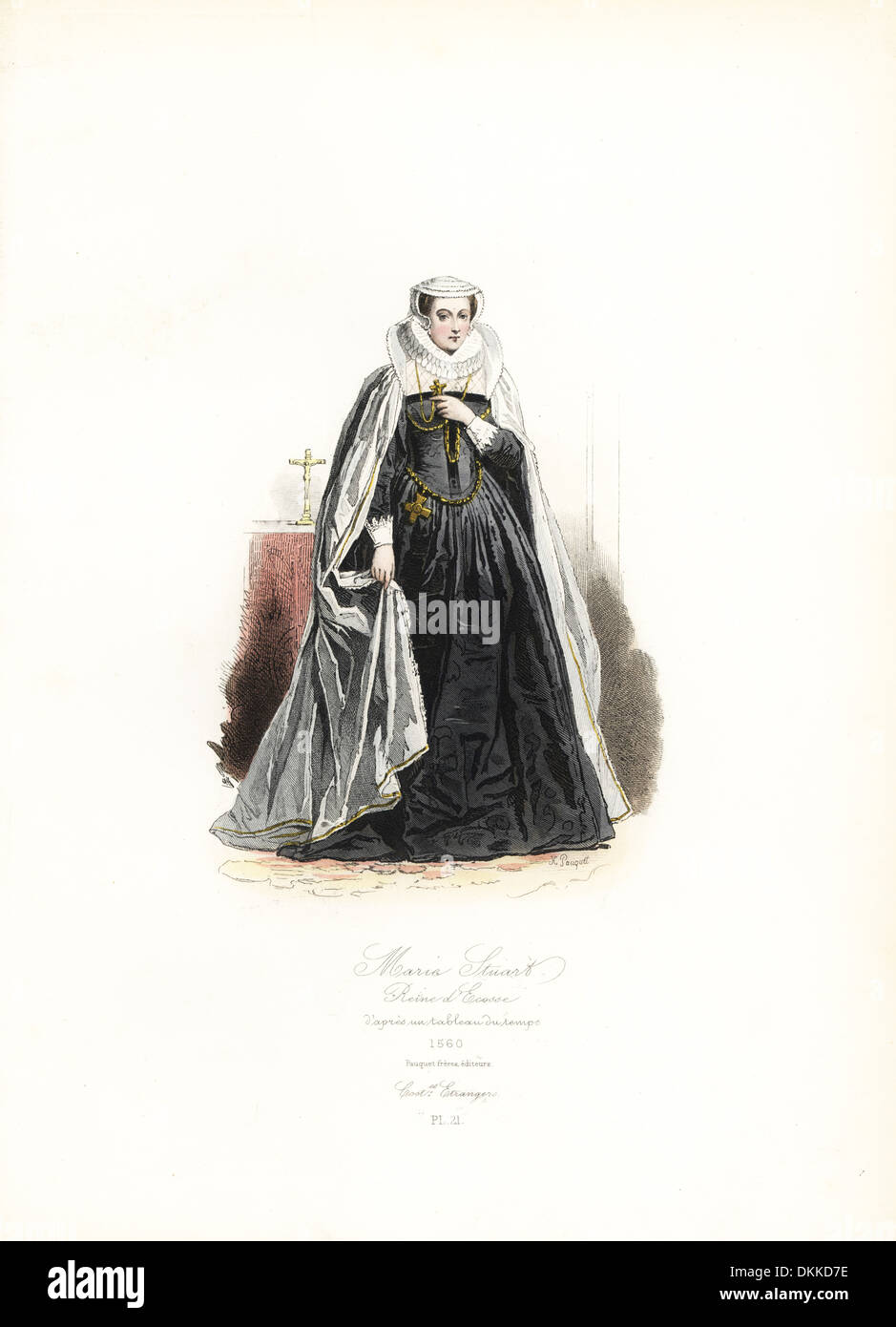 Maria Stuart Regina di Scozia, dopo una pittura dei tempi, 1560. Foto Stock