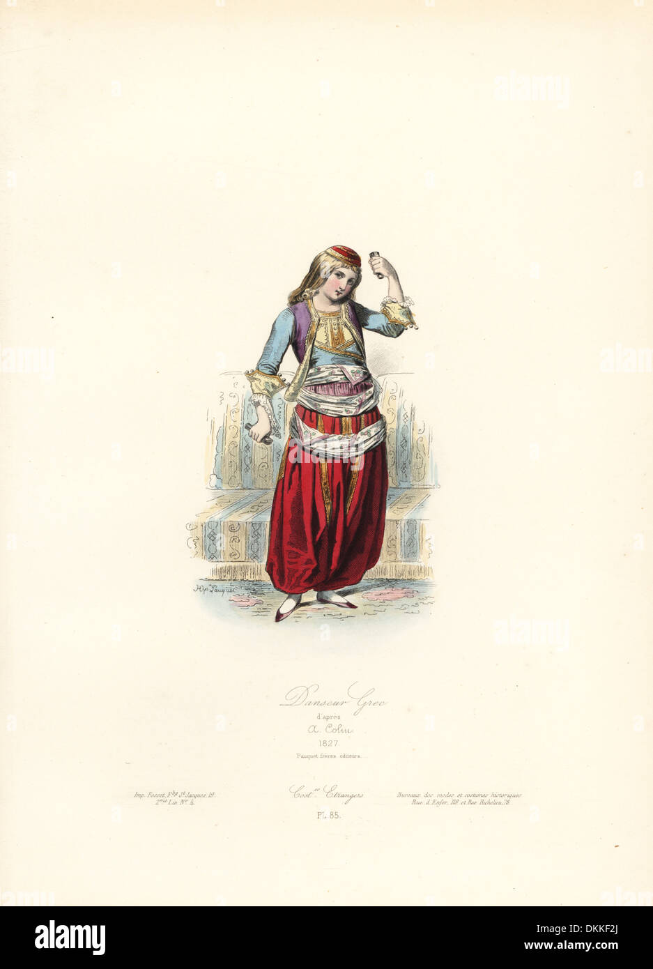 Il greco dancing girl, 1827. Foto Stock