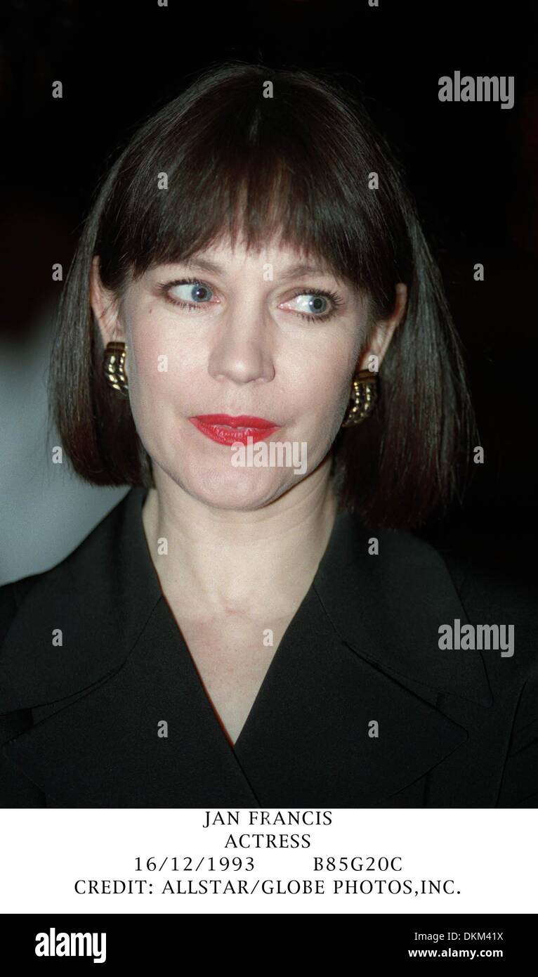 Dic. 16, 1993 - JAN FRANCESCO.attrice.16/12/1993.B85G20C.CREDITO:(Immagine di credito: © Globo foto/ZUMAPRESS.com) Foto Stock