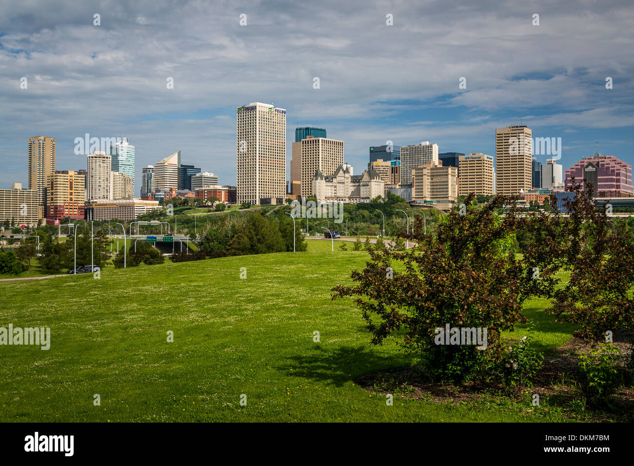 Lo skyline della città di Edmonton, Alberta, Canada Foto Stock