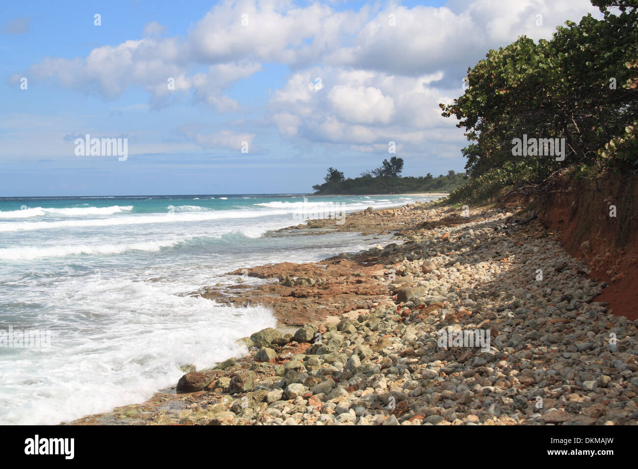 Playa dura, Playa Jibacoa, Mayabeque provincia, Cuba, il Mare dei Caraibi e America centrale Foto Stock
