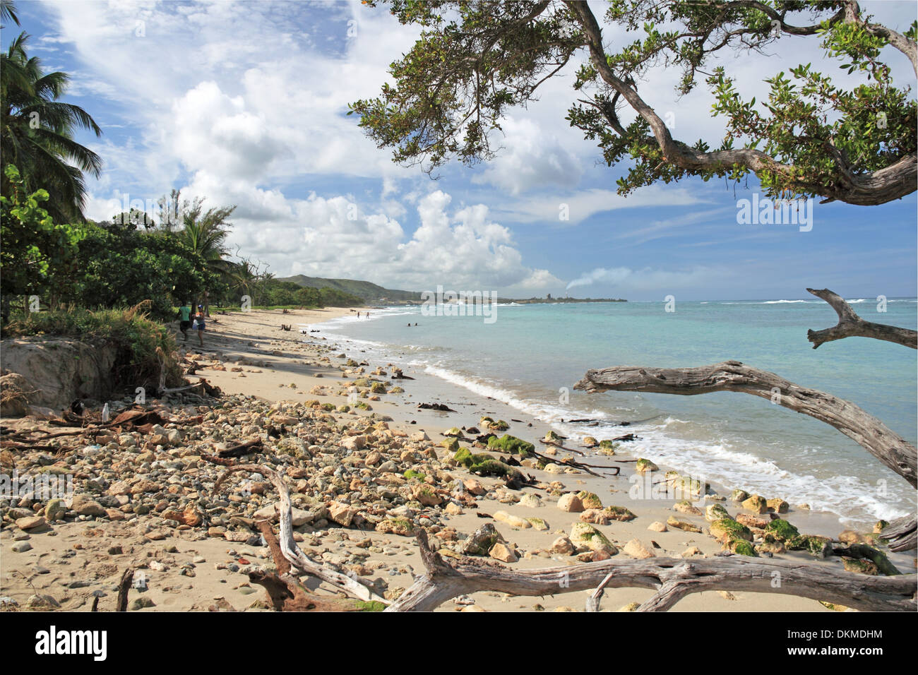 Playa Amarillo, Playa Jibacoa, Mayabeque provincia, Cuba, il Mare dei Caraibi e America centrale Foto Stock