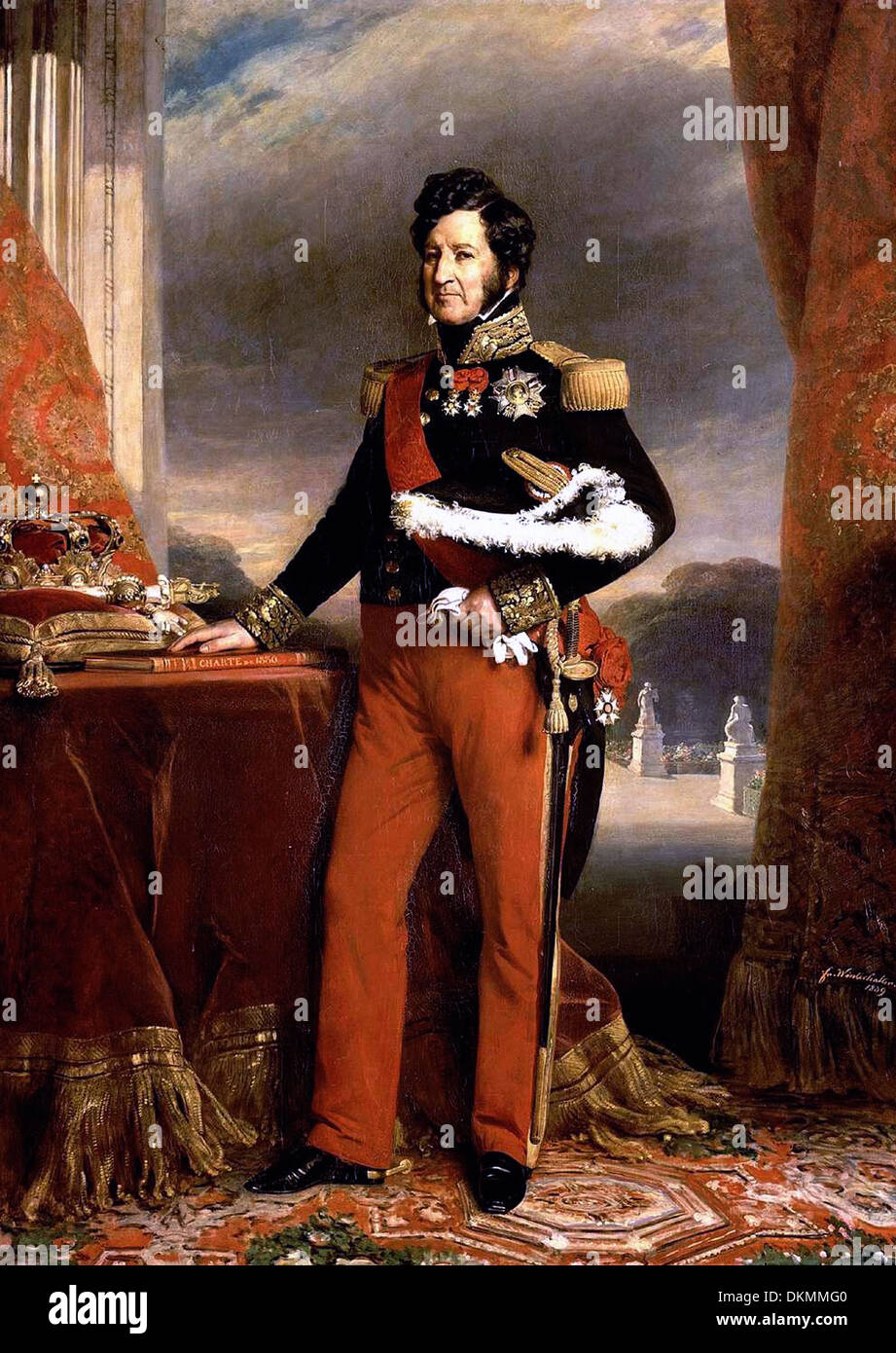 Franz Xaver Winterhalter - ritratto del re Louis Philippe Foto Stock