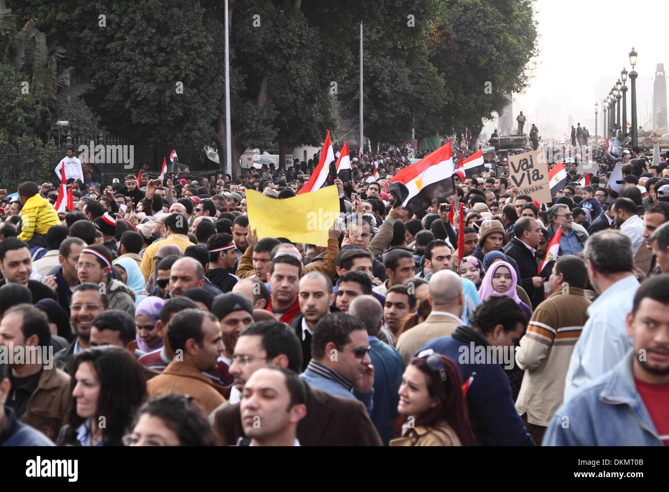 Gli egiziani @ primavera araba Foto Stock