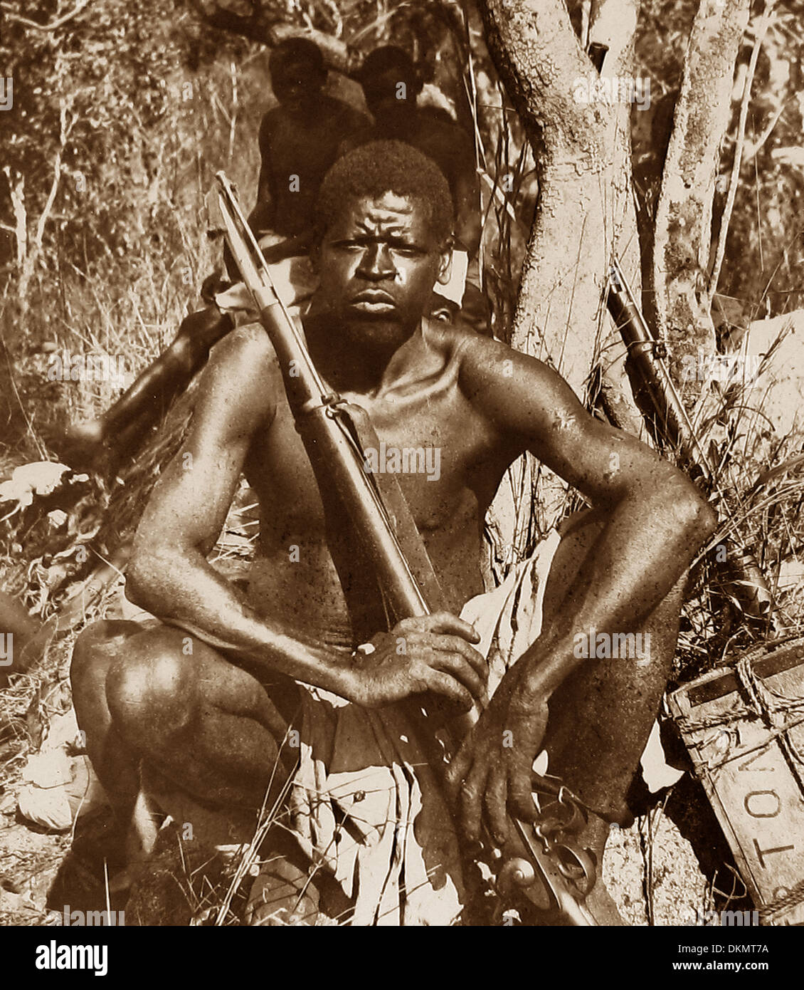 Africa - Mleso, testa di Tonga carriers - pre-1900 Foto Stock