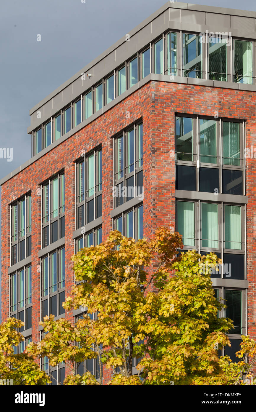 Dettaglio di un ufficio moderno edificio in Kiel, Germania Foto Stock