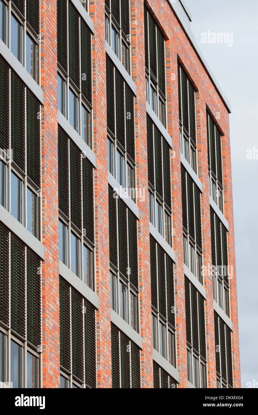 Dettaglio di un ufficio moderno edificio in Kiel, Germania Foto Stock