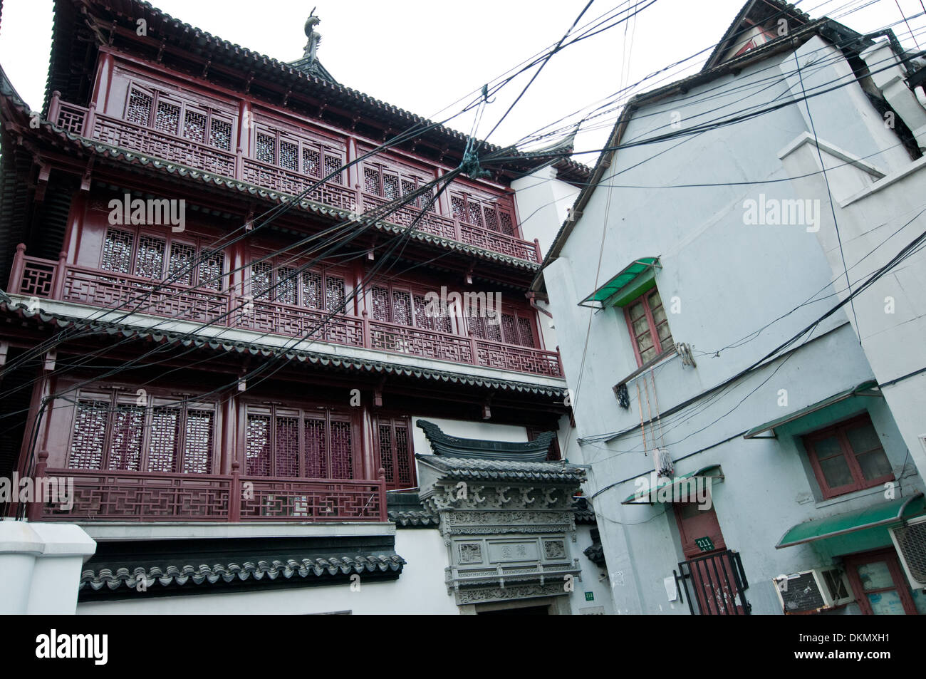 L' Yuyuan Mart turistico vicino il Giardino di Yuyuan, Città Vecchia, Huangpu District, Shanghai, Cina Foto Stock