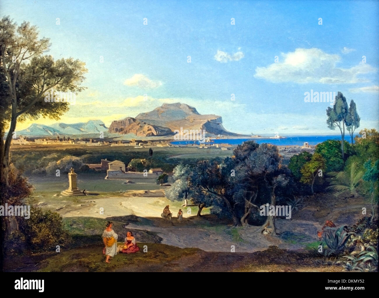 PALERMO CON IL MONTE PELLEGRINO (1832) CARL ROTTMANN (1797-1850) tedesco Germania Foto Stock