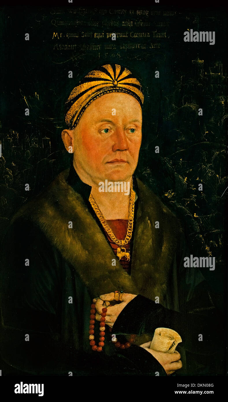 Wolfgang mi Graf ( count ) v Oettingen 1478-1546 da Martin Schaffner il tedesco in Germania Foto Stock