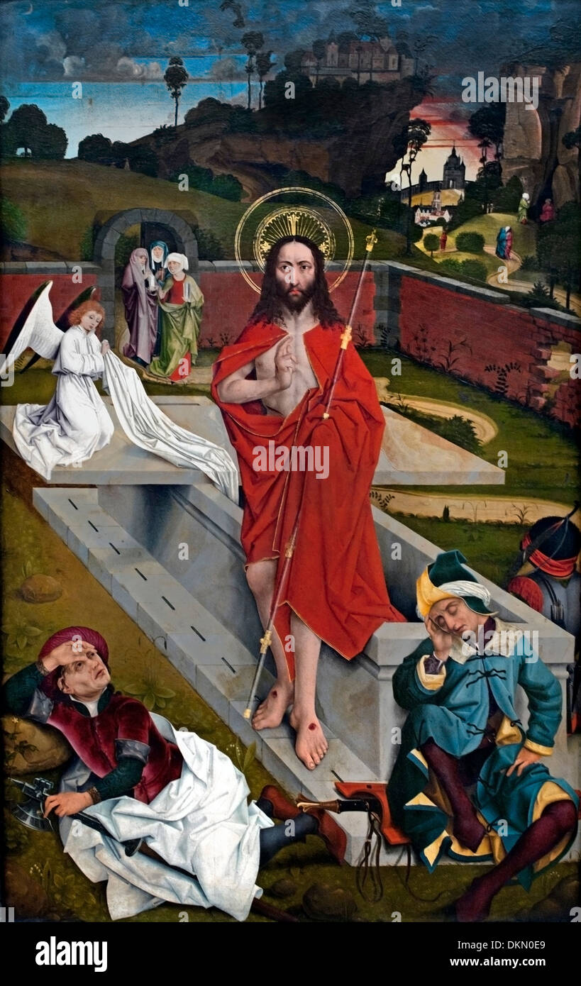 Auferstehung Christi- La resurrezione di Cristo di Hans Pleydenwurff 1420-1472 il tedesco in Germania Foto Stock