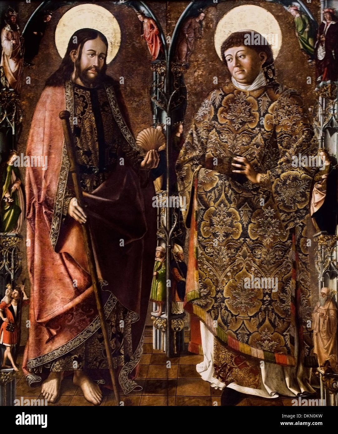 Altare des Heiligen Jakobus und Stephanus / Altare di San Giacomo e Stephen Marx Reichlich 1460 / 1520 il tedesco in Germania Foto Stock