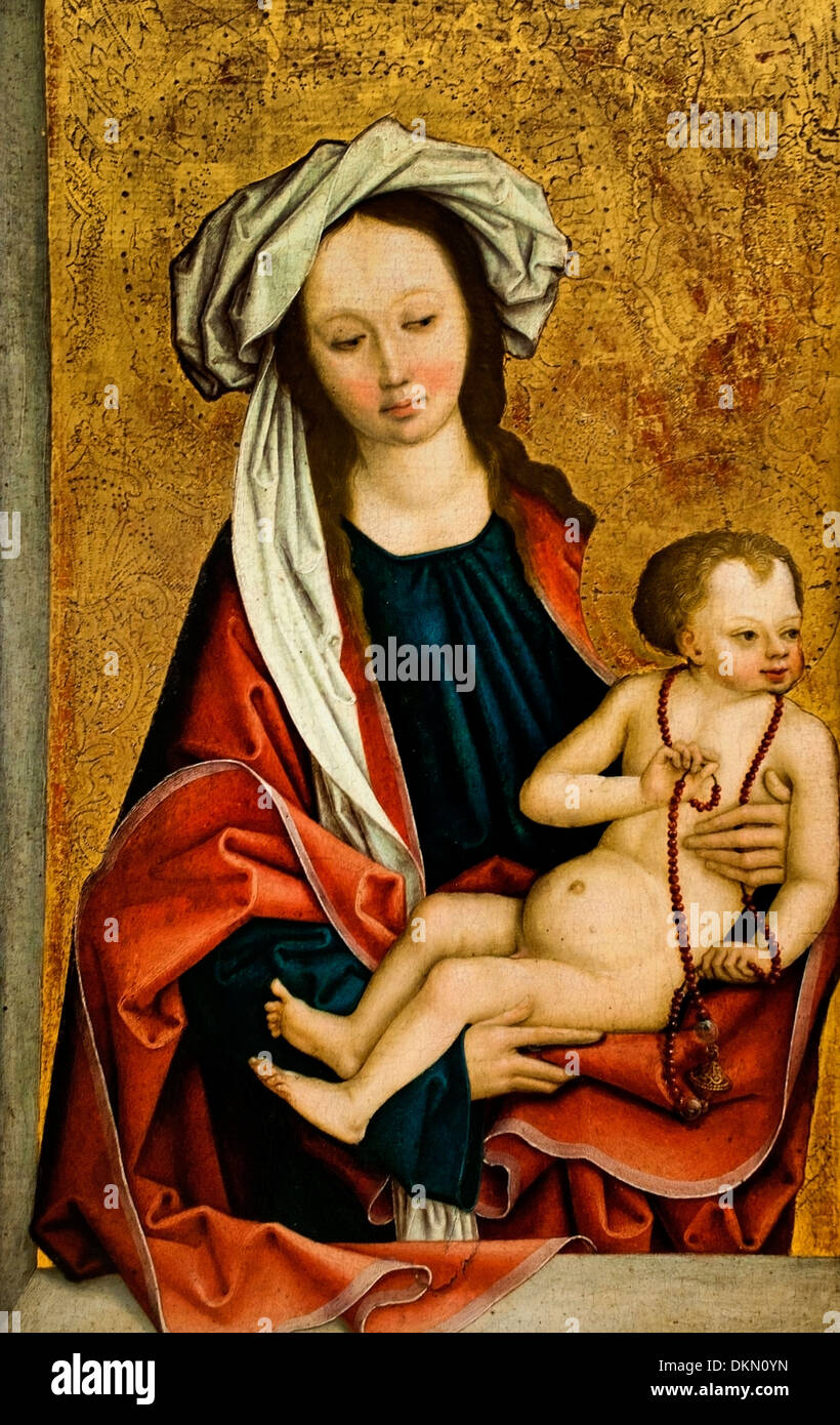 Maria e Gesù Bambino 1480 Bernhard Strigel 1460-1528 Germania tedesca Foto Stock