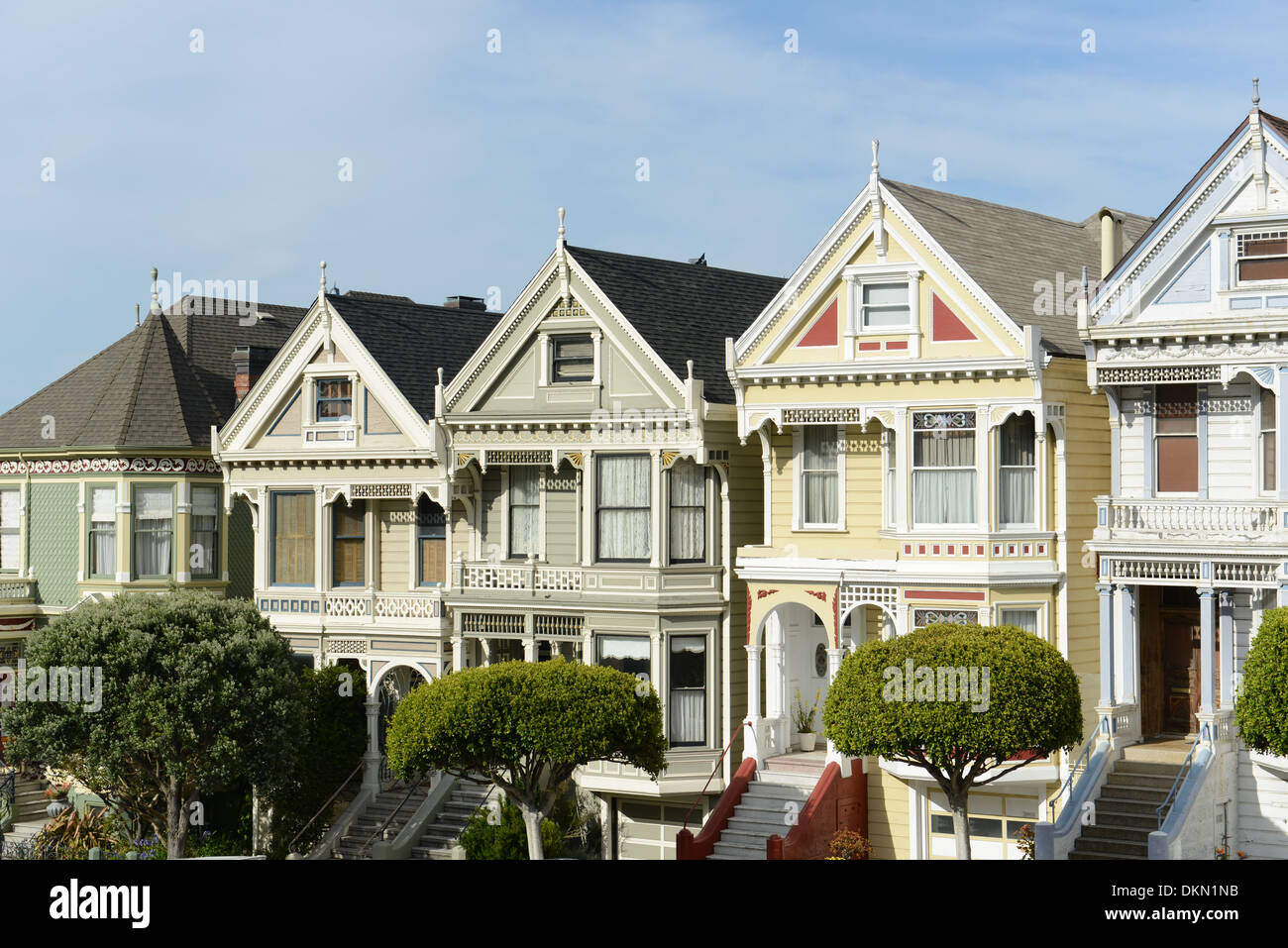 Alamo Square San Francisco Foto Stock