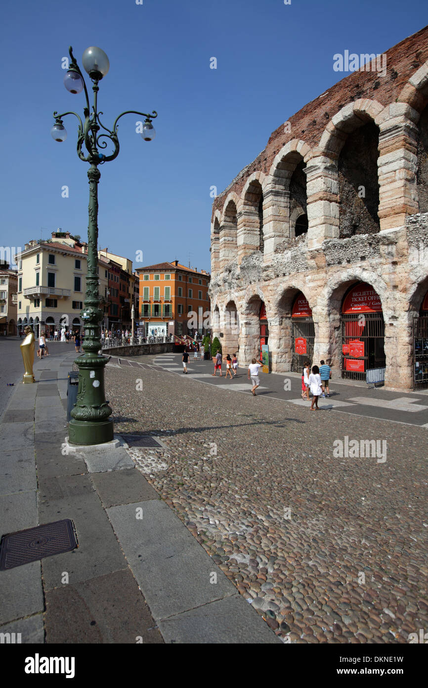Arena in Piazza Bra, Verona, Italia Foto Stock