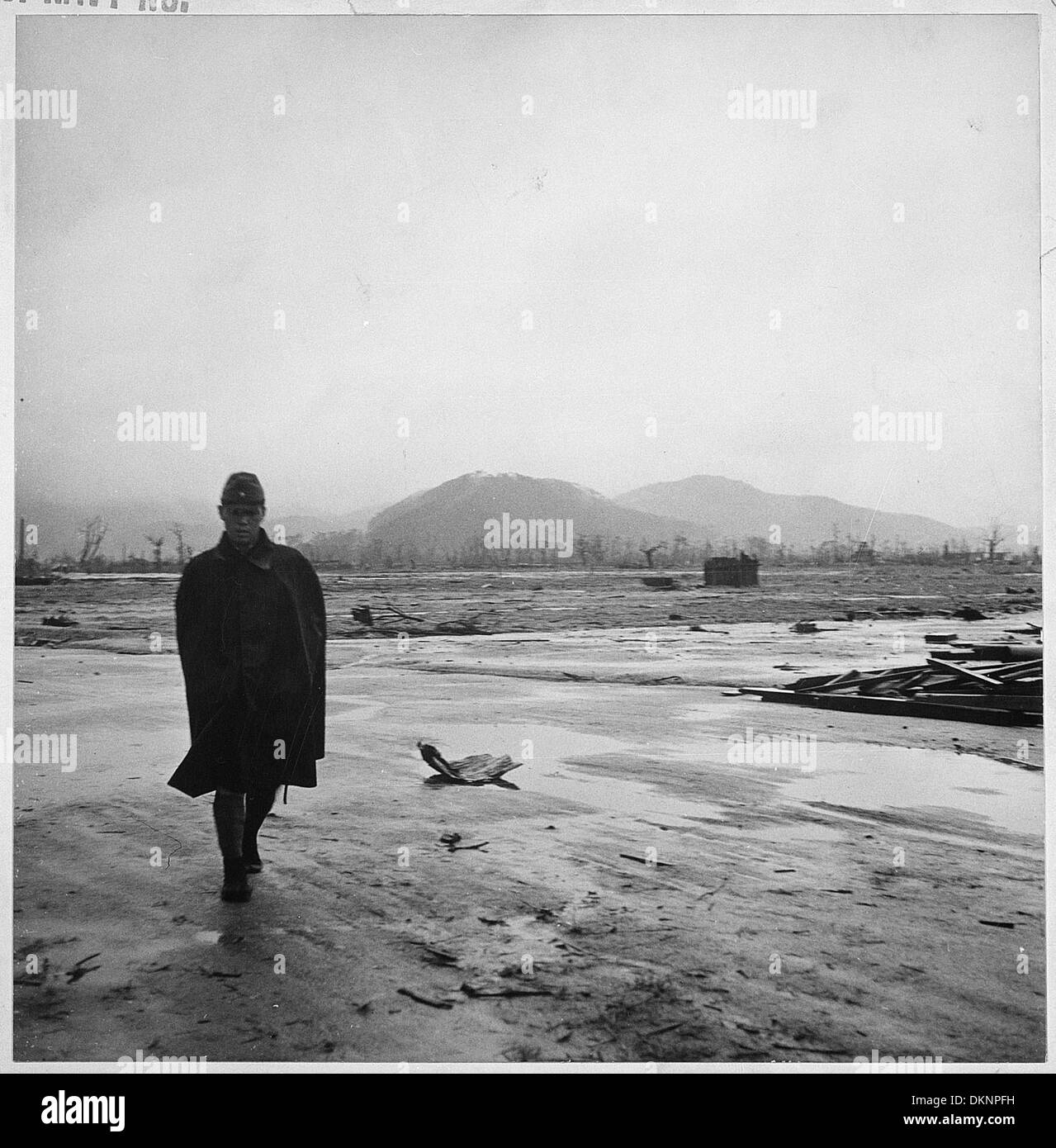 Marina foto fotografo sofferenze e rovine che ha portato da atomo bomba a Hiroshima, Giappone. Giapponese... 520932 Foto Stock