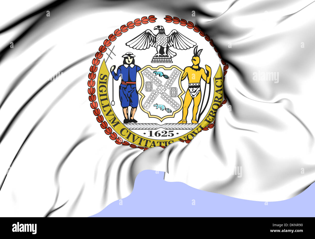 New York City stemma, STATI UNITI D'AMERICA. Close up. Foto Stock