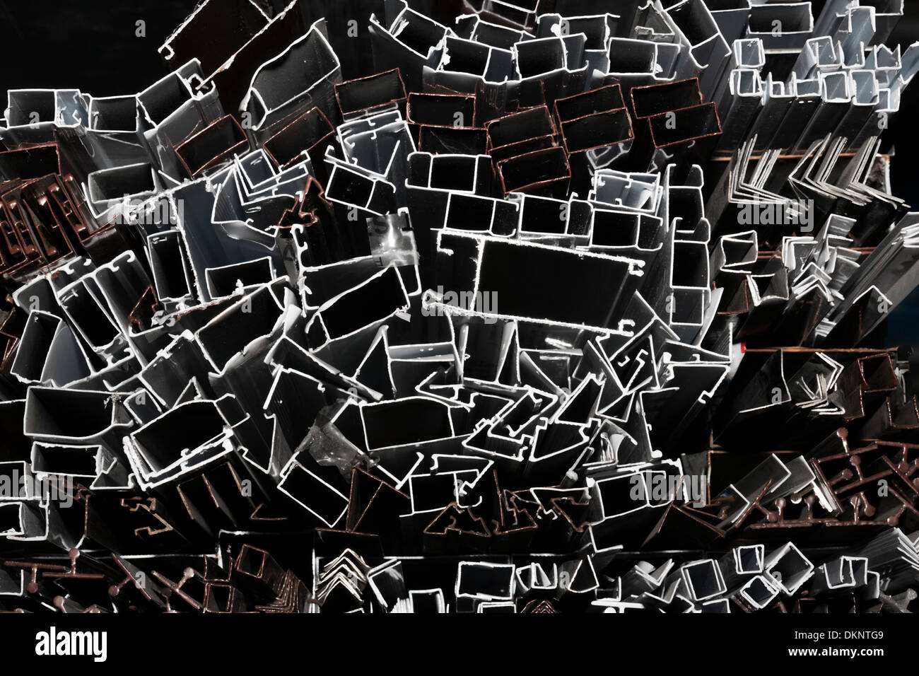 Il Vietnam, Hanoi, estruso in tubi metallici Foto Stock