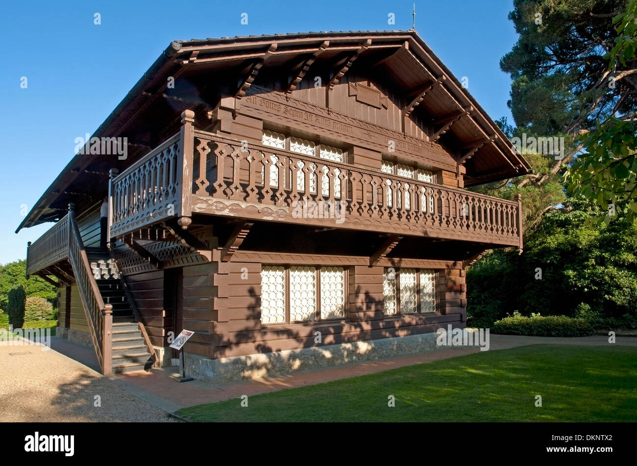 Il Swiss Cottage a Osborne House, East Cowes, Isola di Wight. Ex residenza della Regina Vittoria e il Principe Albert. Foto Stock