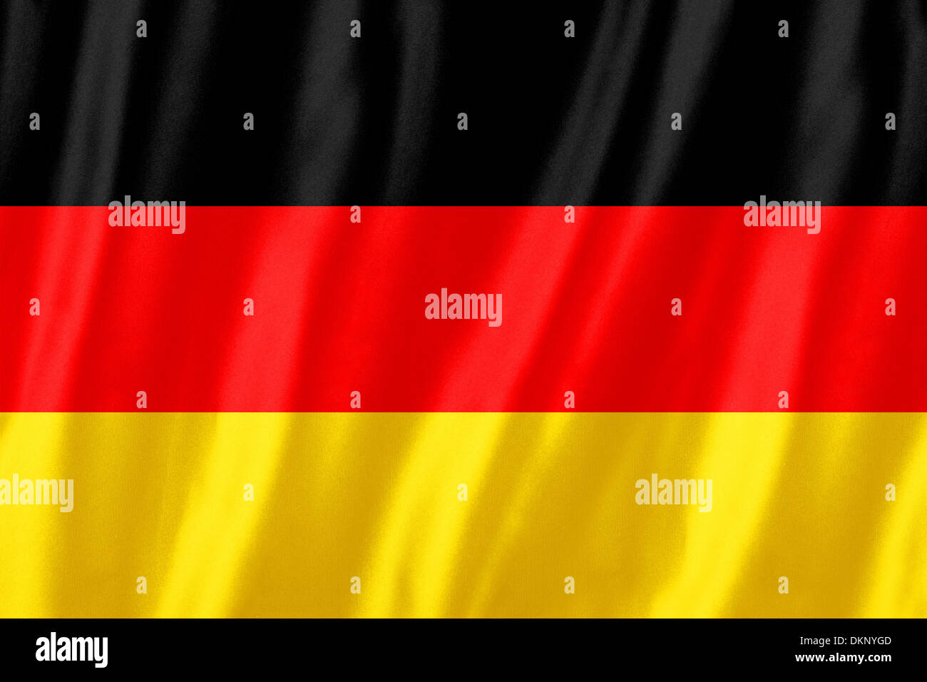 Realistico textil bandiera della Germania Foto Stock