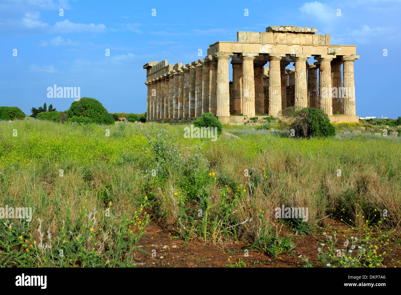 Tempio di Hera, Selinunte, Sicilia, Italia Foto Stock